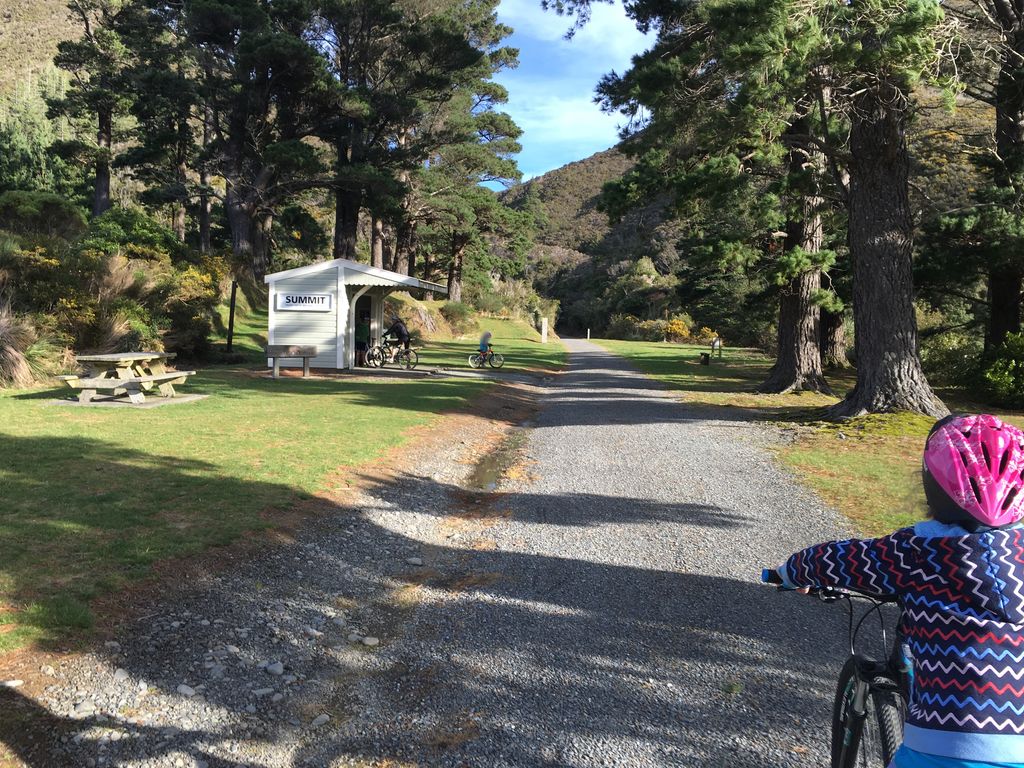 Summit shelter and information